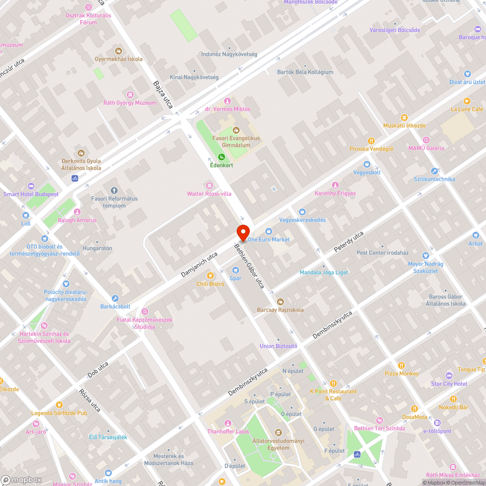 Kopott megálló festés VII. Bethlen G. u. bejelentés helye