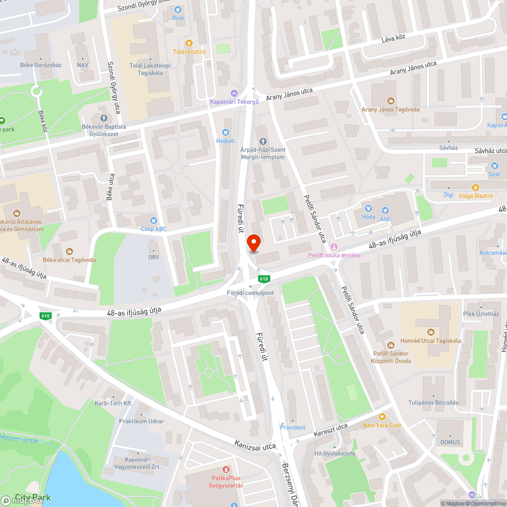 Elhanyagolt zöldterület bejelentés helye