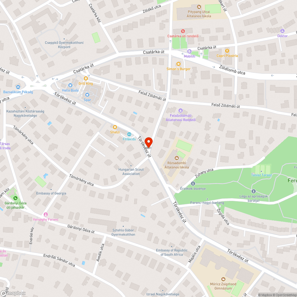 Hiányzó zebra bejelentés helye