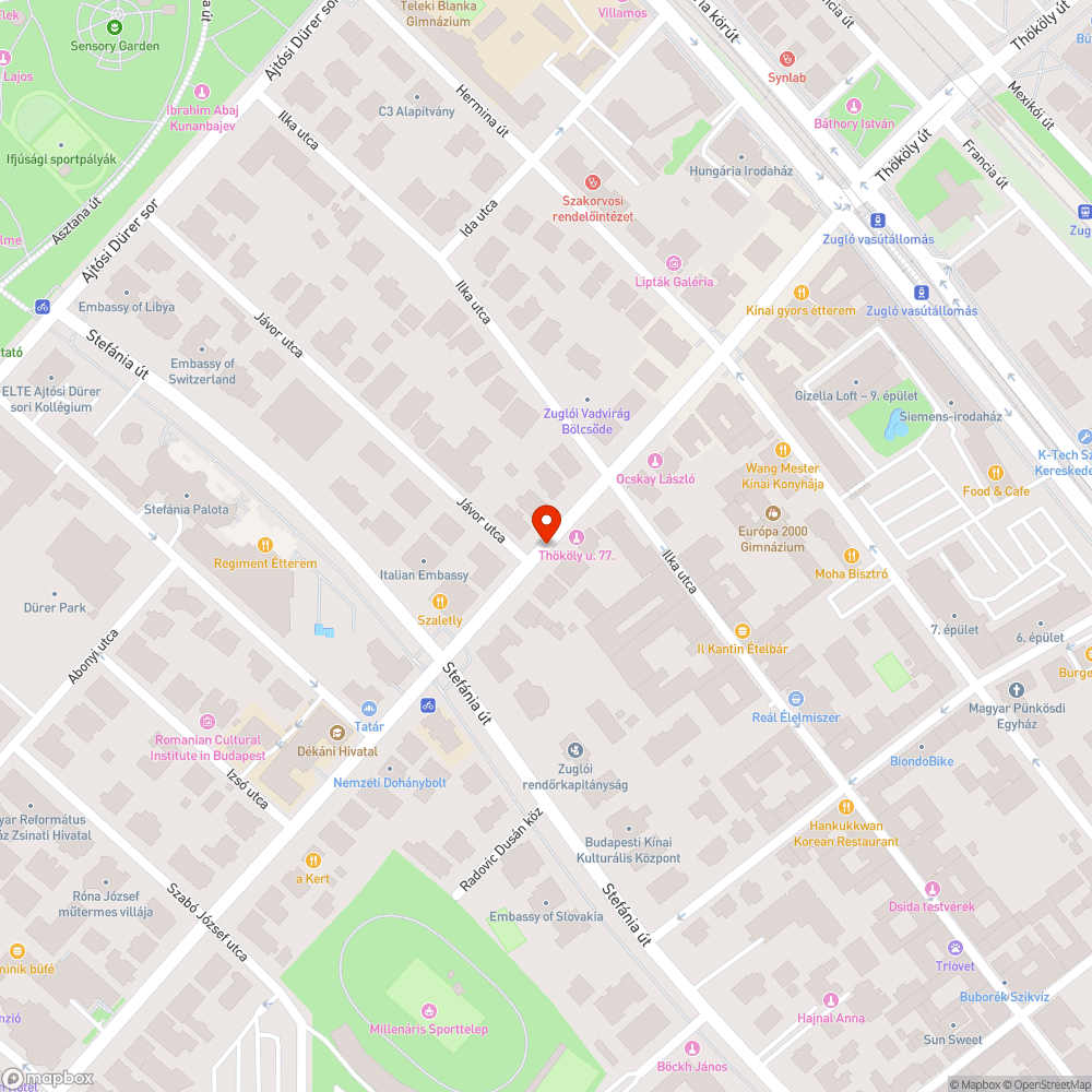 hiányzó fa XIV. Thököly 73/a bejelentés helye