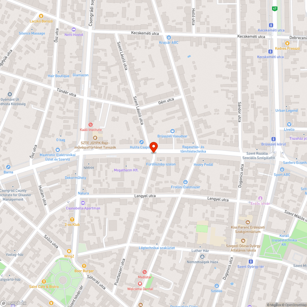 Eldugult csatornalefolyó és nem megfelelő méretű csatorna fedlap bejelentés helye