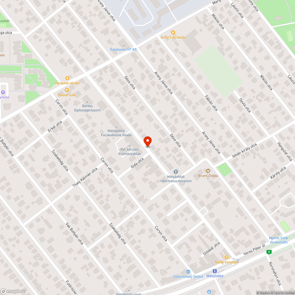 Hiányzó zebra bejelentés helye