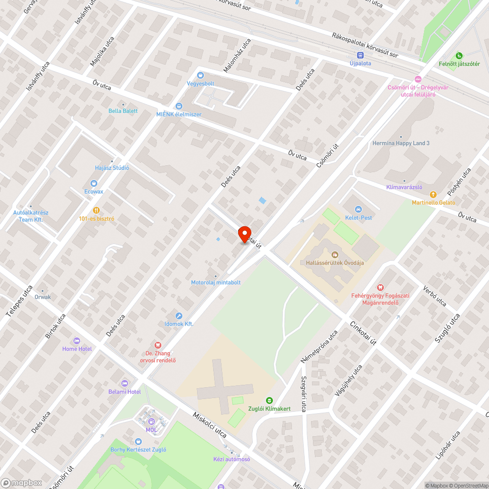 Szemét bejelentés helye