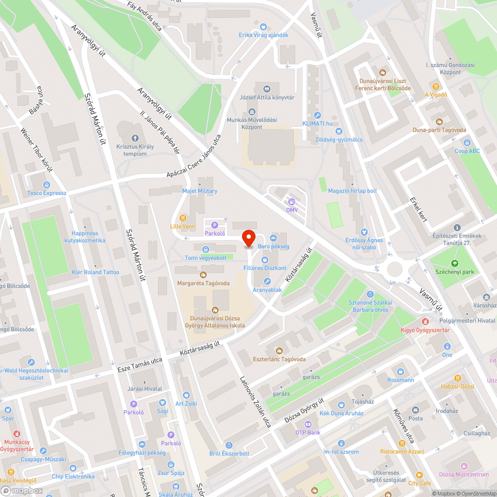 zöldterületi parkolás bejelentés helye