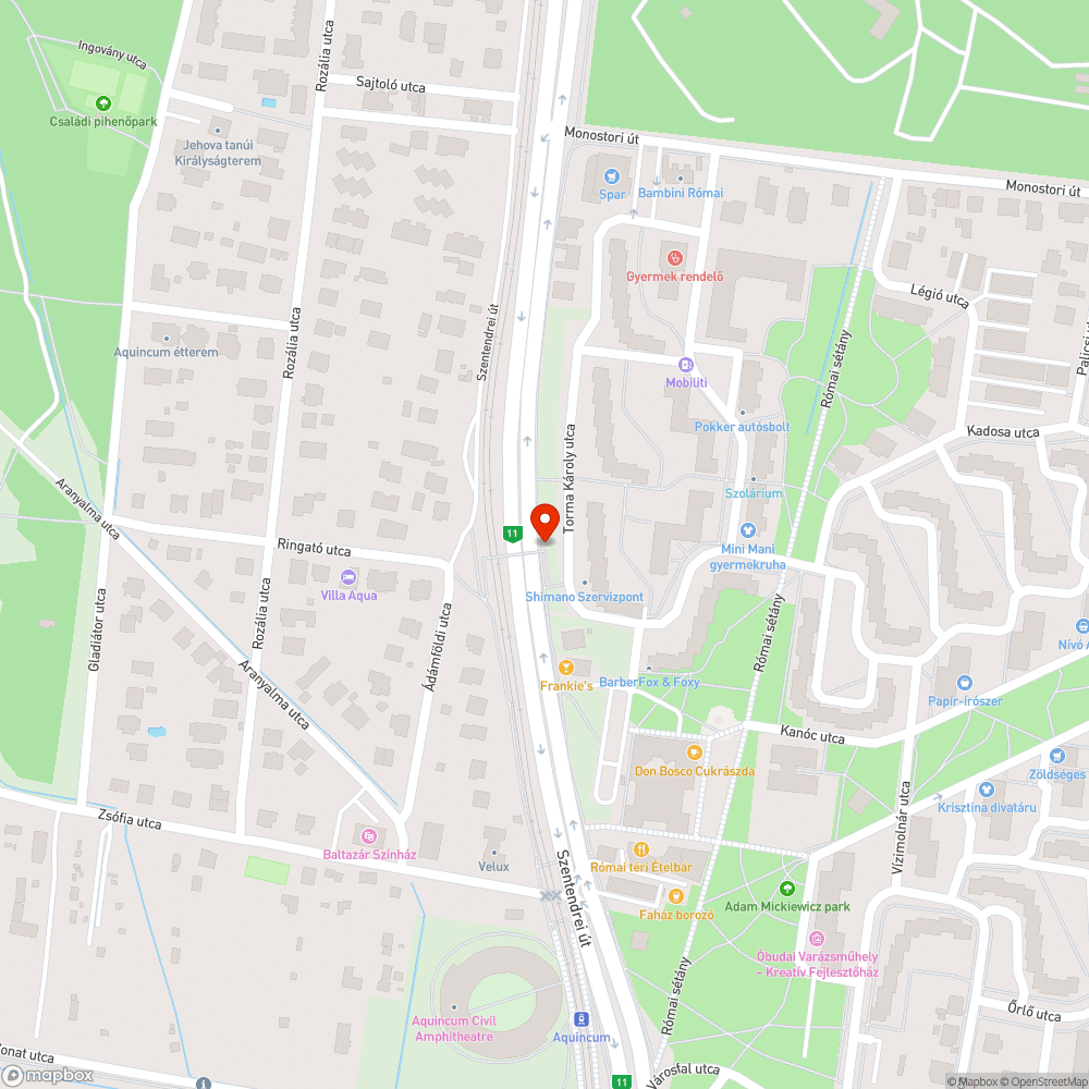 Graffiti bejelentés helye