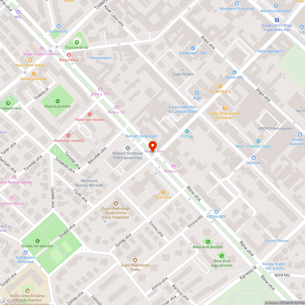 Életveszélyes zebra bejelentés helye