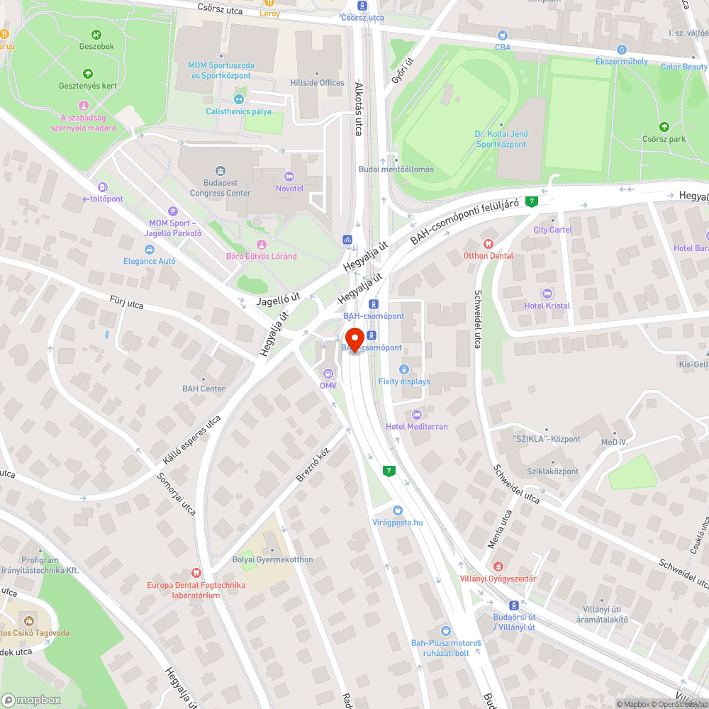 Elhagyott romok bejelentés helye