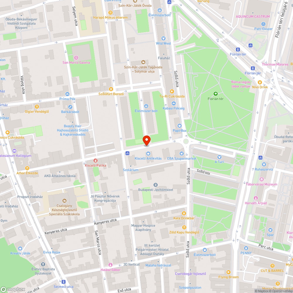 Kiscelli utca 30-as övezet bejelentés helye