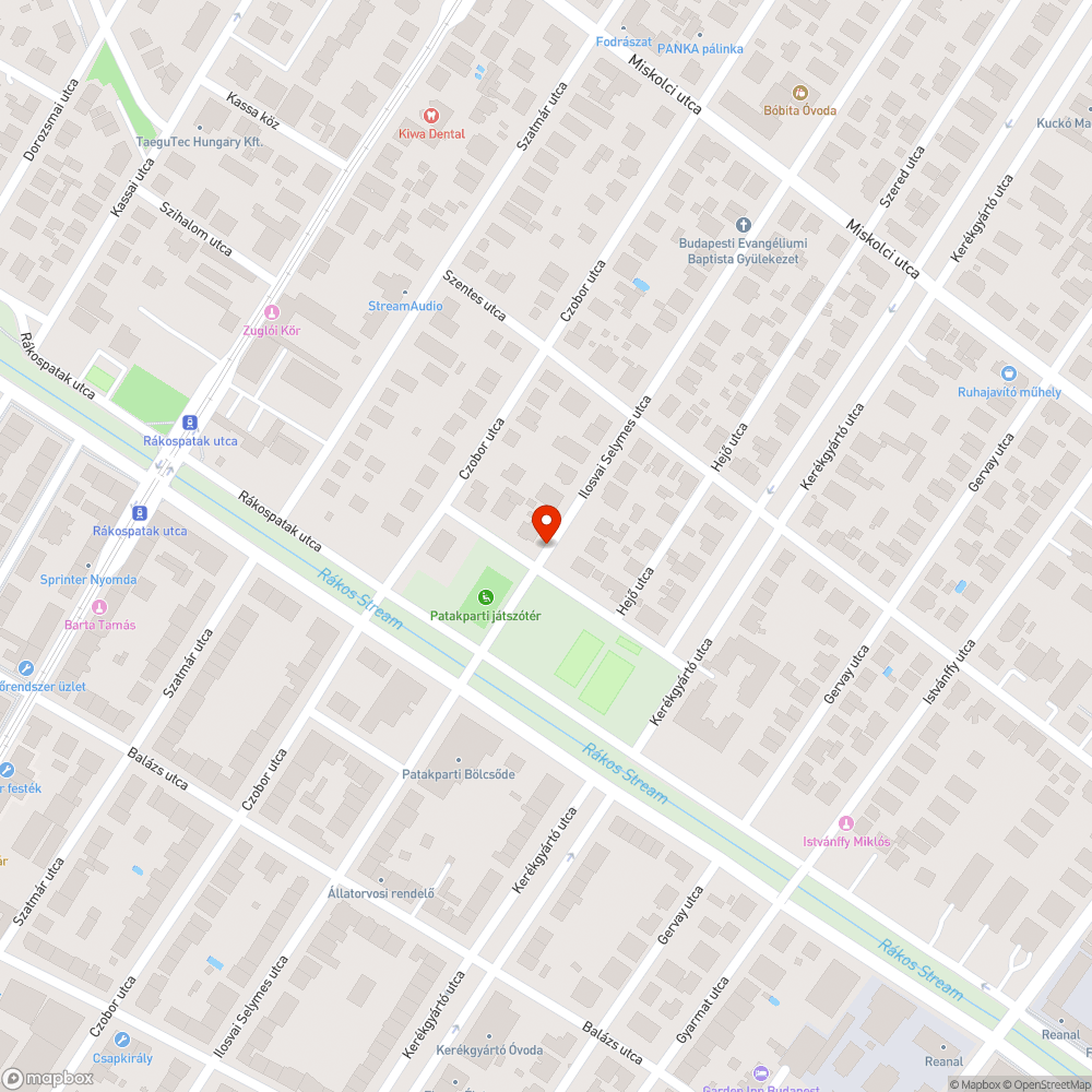 Elhagyott autó bejelentés helye