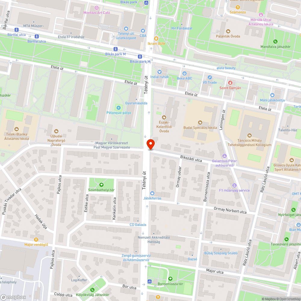 Túlcsordult szemetes bejelentés helye