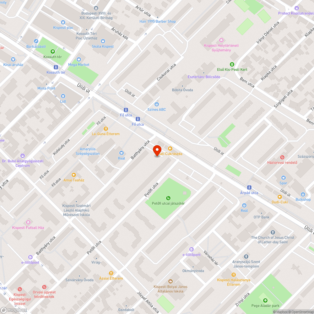 Kiálló járdakő bejelentés helye