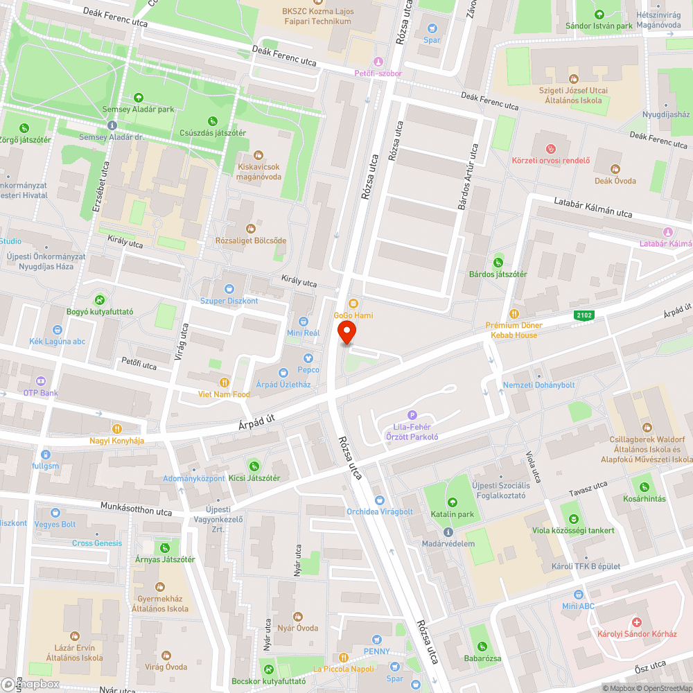 Üzemképtelen roncs bejelentés helye