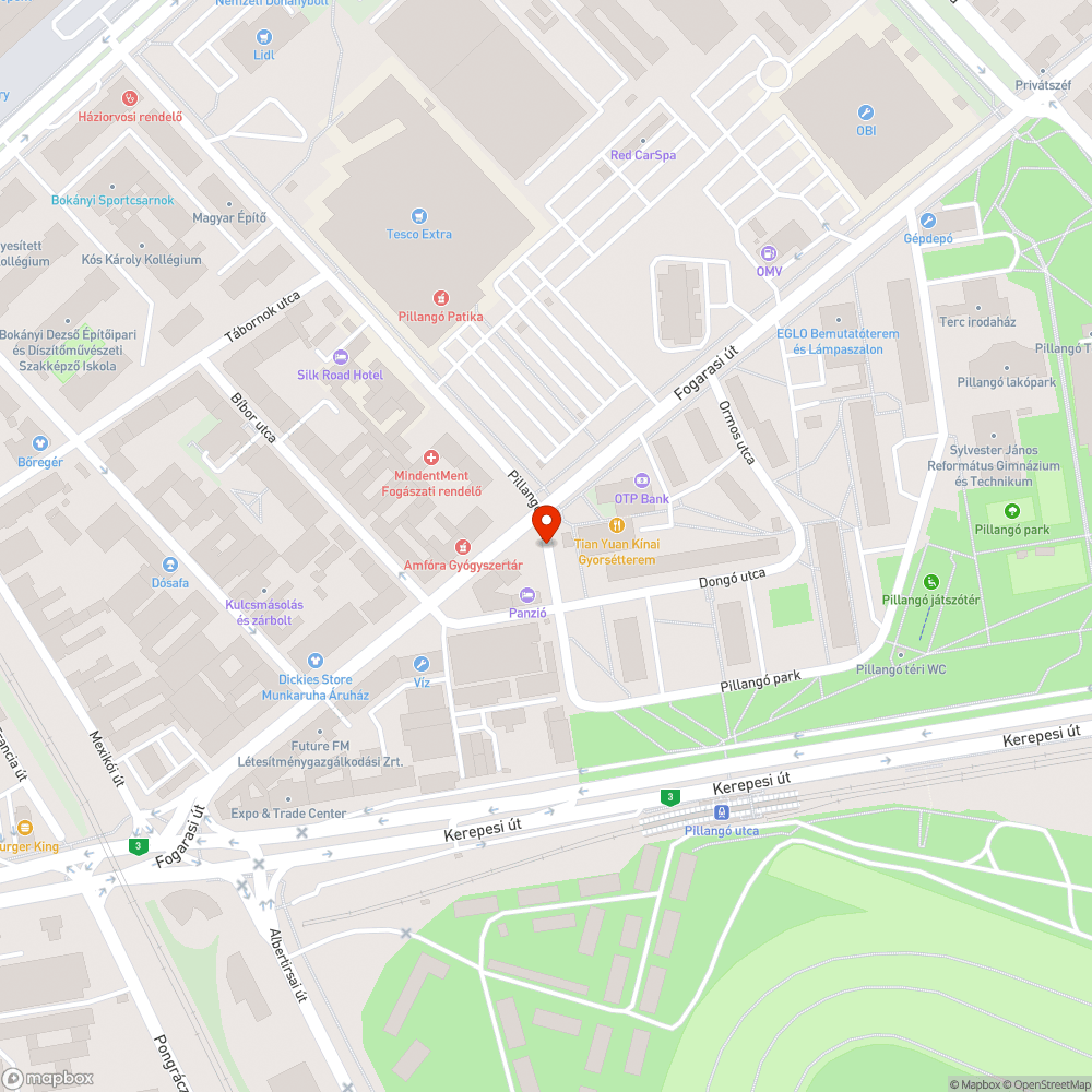 Megállni tilos? bejelentés helye