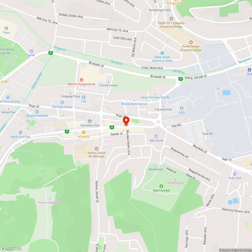 Hiányzó zebra bejelentés helye