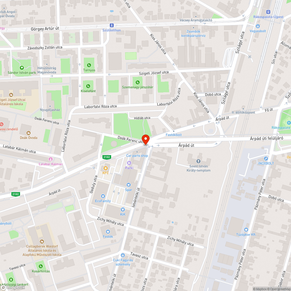 Elhagyott Golf bejelentés helye