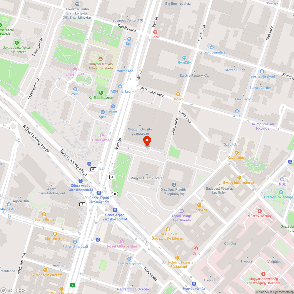 A járda végén parkoló bejelentés helye