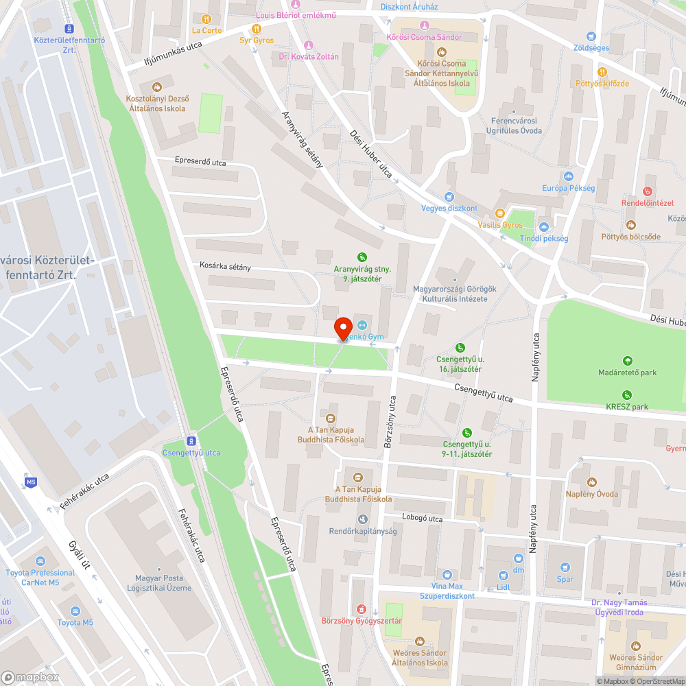 Felhalmozott zöldhulladék szeméttel bejelentés helye