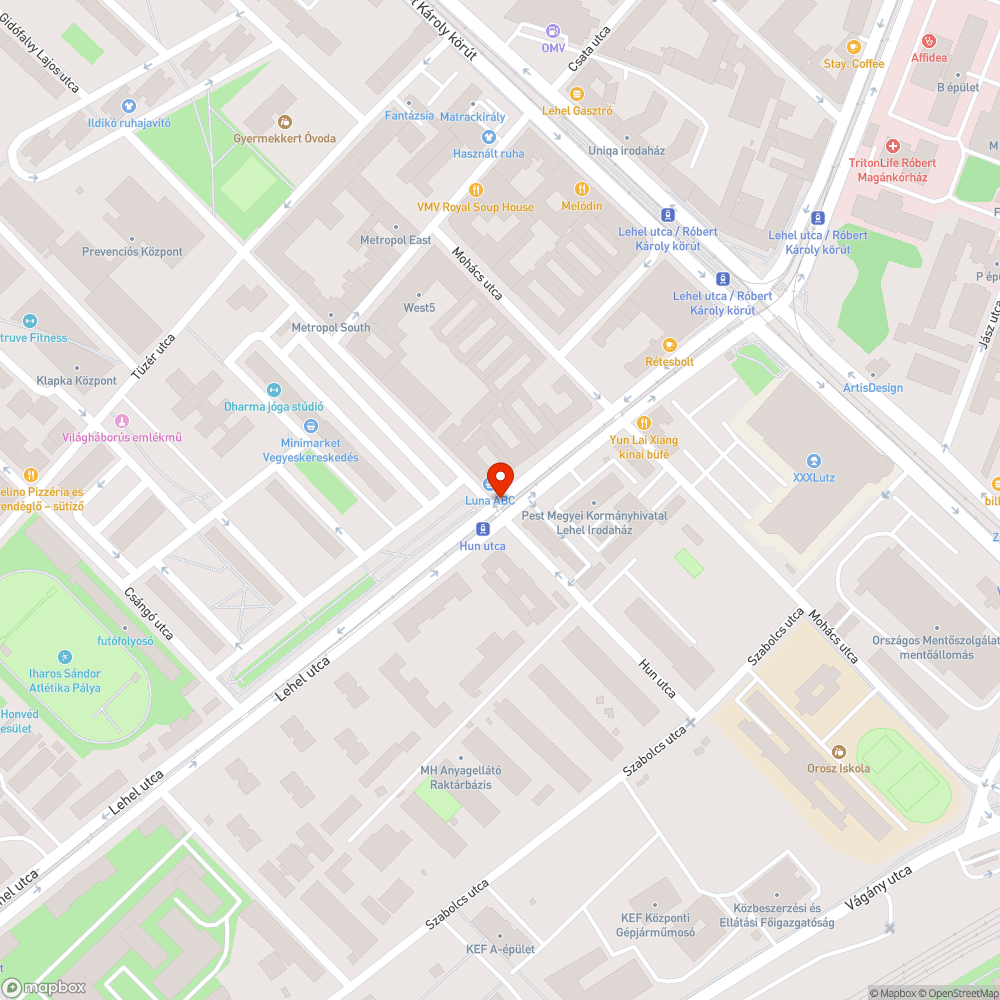 Poros villamos sínek a Hun utcai megállónál bejelentés helye