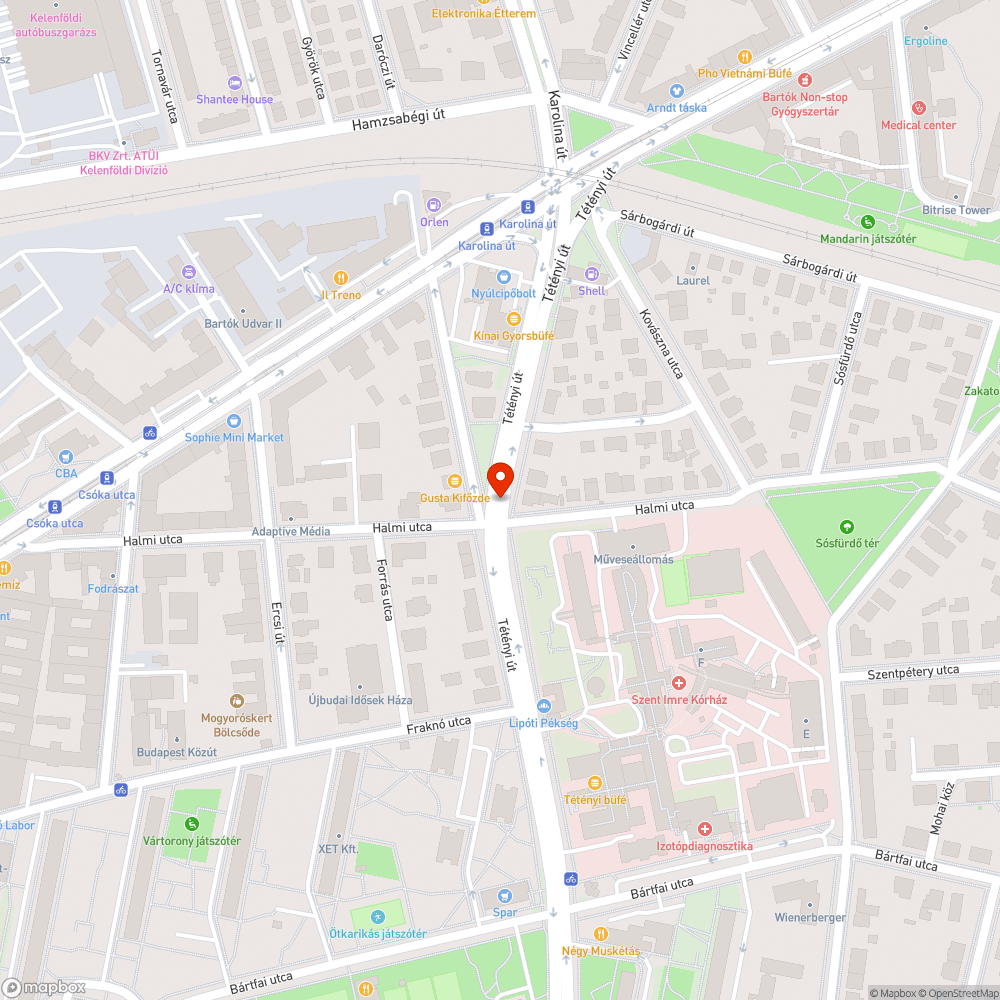 Belátást segítő tükör bejelentés helye