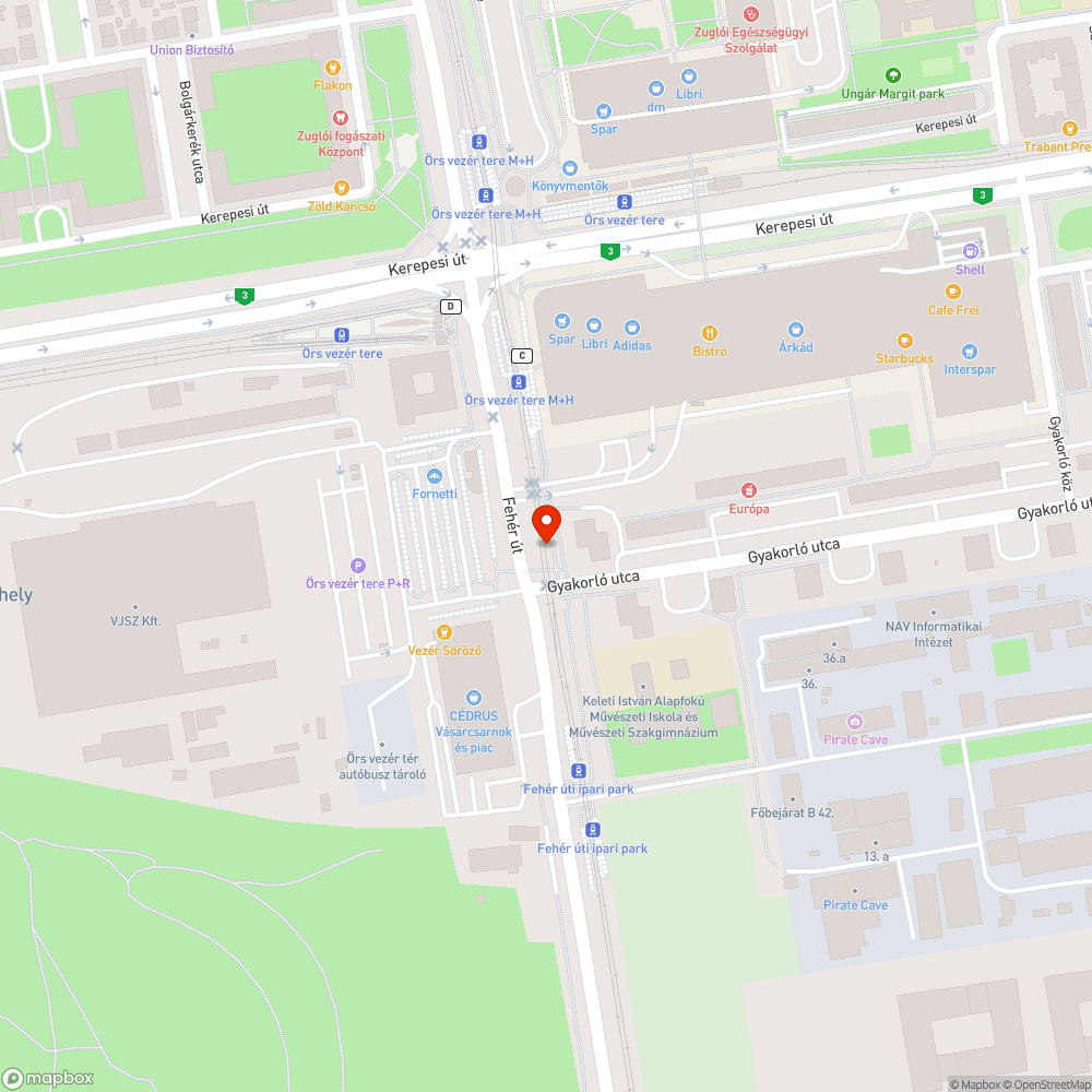 Felgyűrődött bejelentés helye