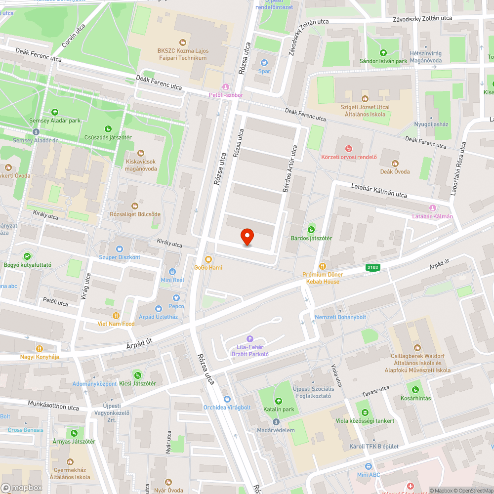 Elhagyott Astra bejelentés helye