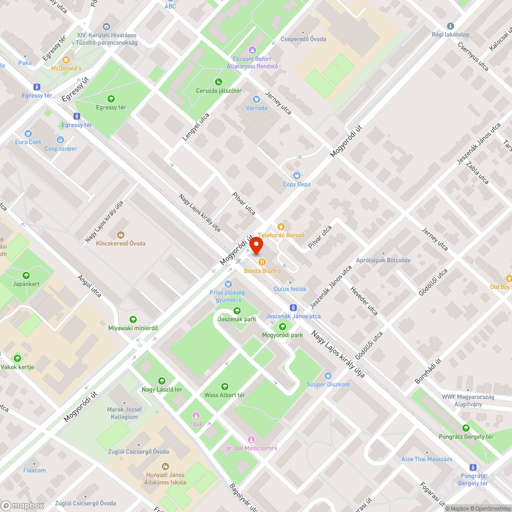 Szemét a Nagy Lajos Király úti Tesco Express előtt bejelentés helye