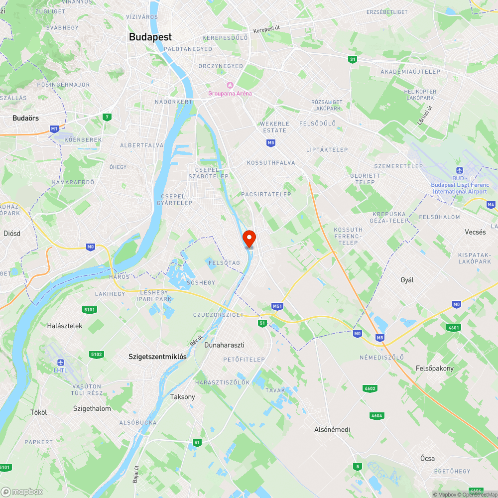 Molnár-sziget kiszolgálása közösségi közlekedéssel, pl. BKK Telebusszal bejelentés helye