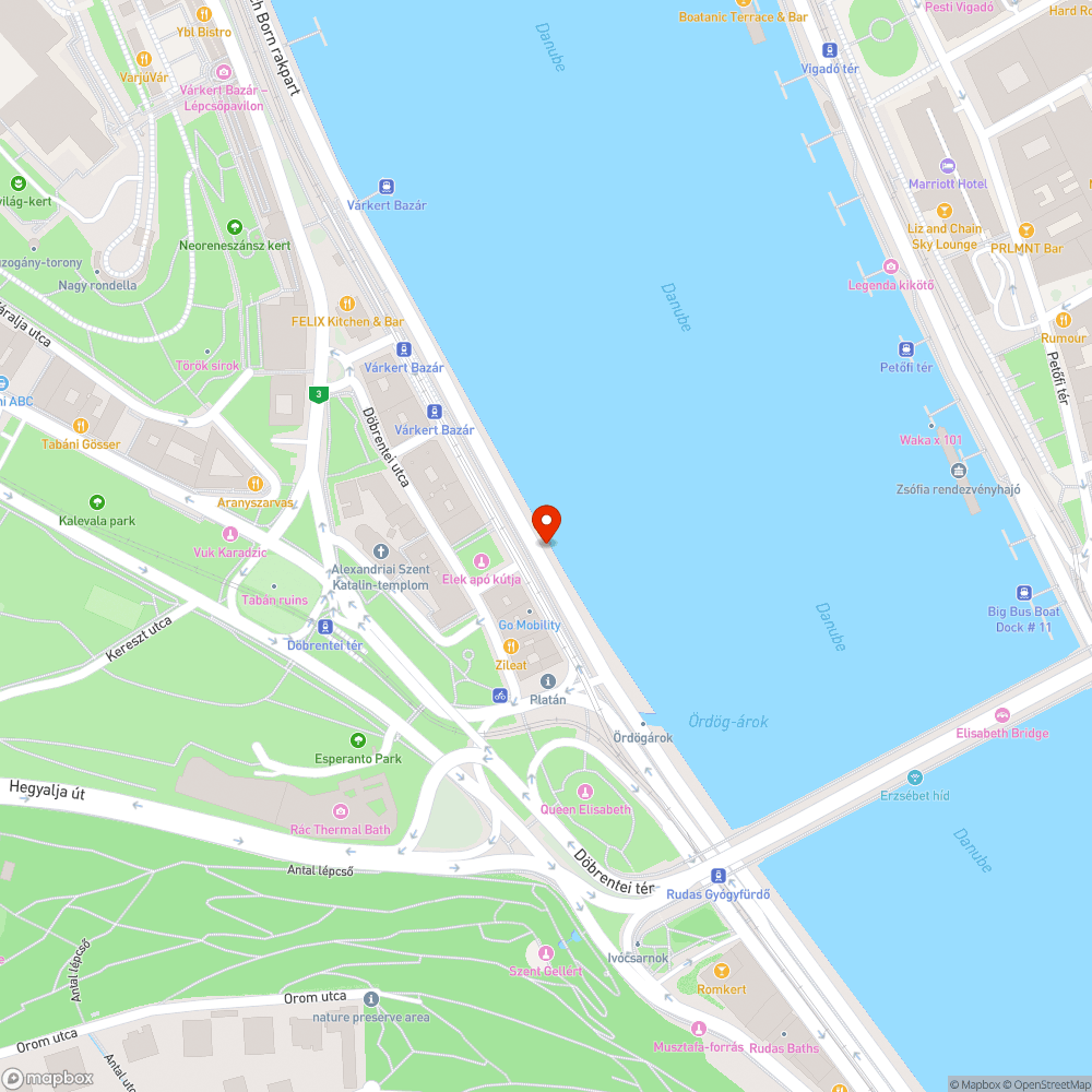 Sérült kiegészítő tábla a Friedrich Born rakparton bejelentés helye