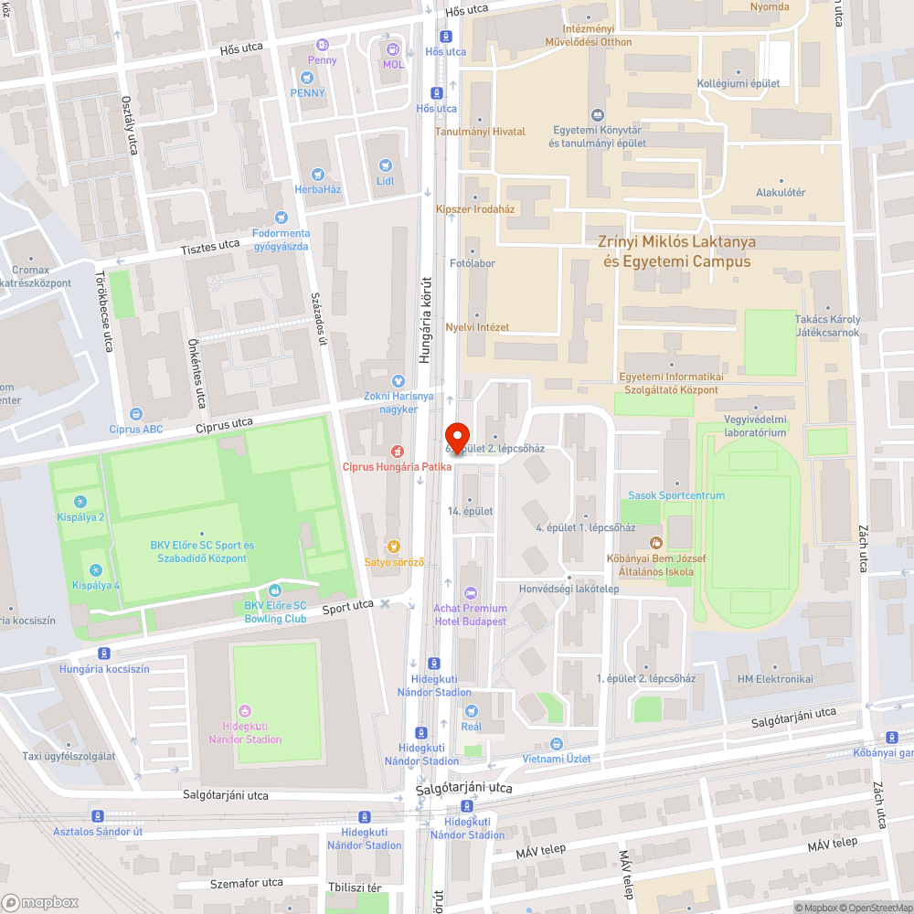 Lekopott útburkolati jel bejelentés helye