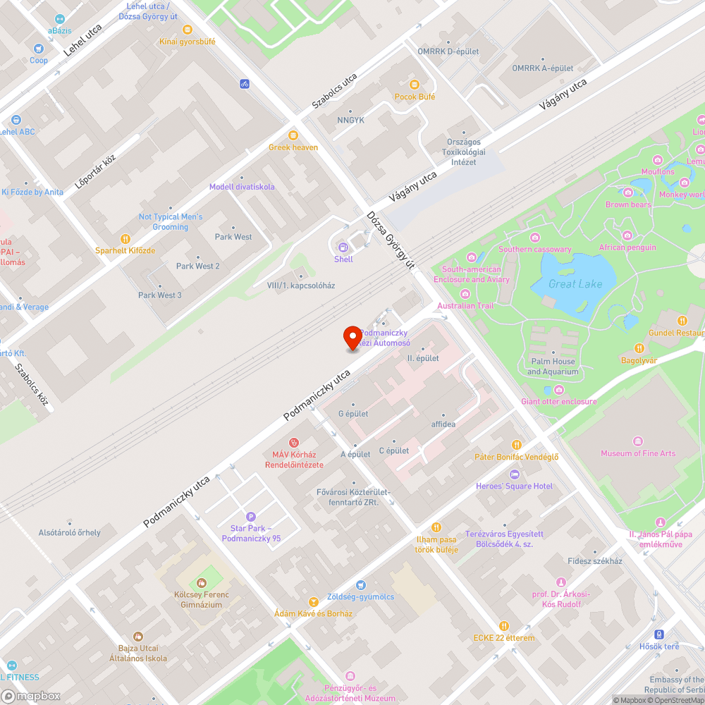 Szemet és csúszós falevelek hetek óta a Podmaniczky utcai járdákon. bejelentés helye