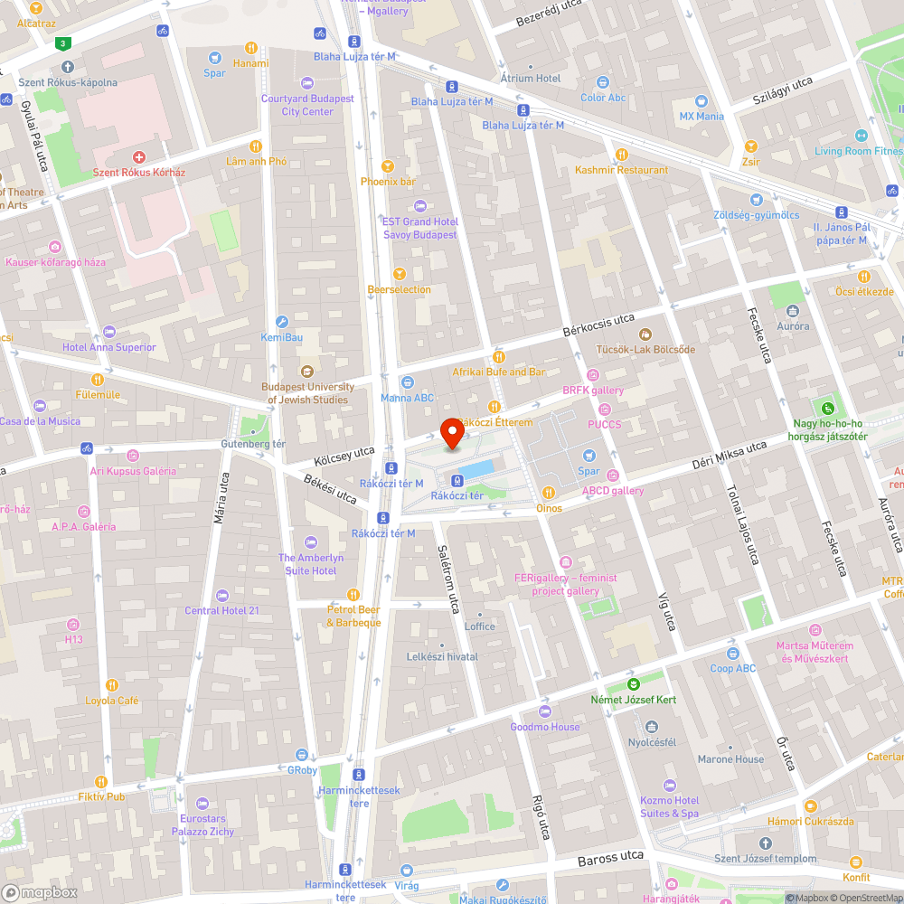 Matrica bejelentés helye