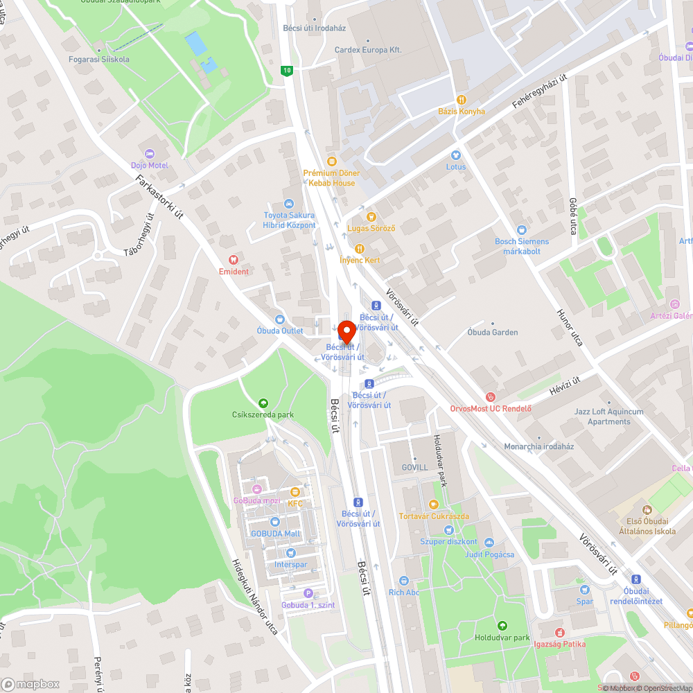 41-es villamos bejelentés helye