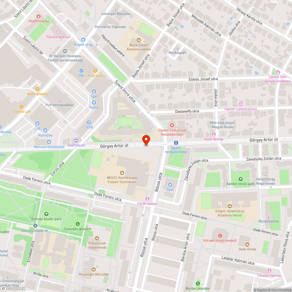 Elengedett a pad rögzítése az Újpesti rendelőintézetnél bejelentés helye