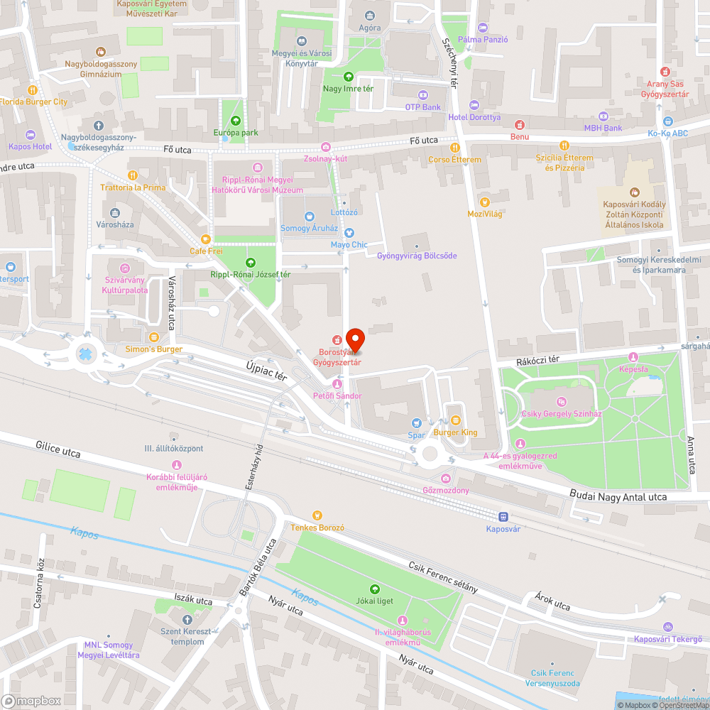 Nem megfelelő irányba mutató EAK tábla bejelentés helye