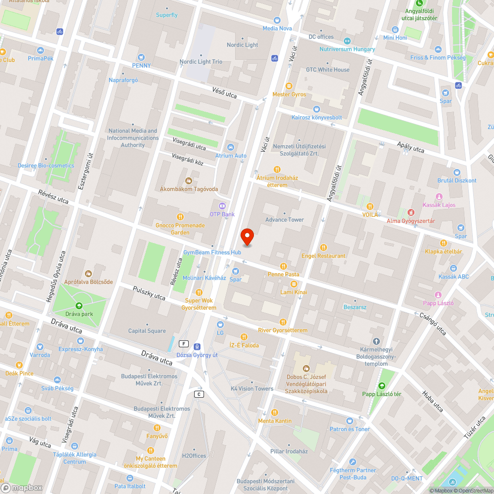 Terelőút nélkül lezárt járda bejelentés helye