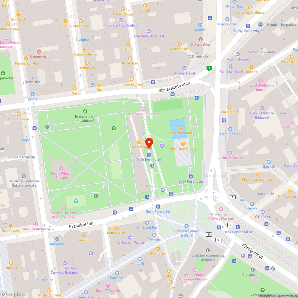 M1-es metró bejelentés helye