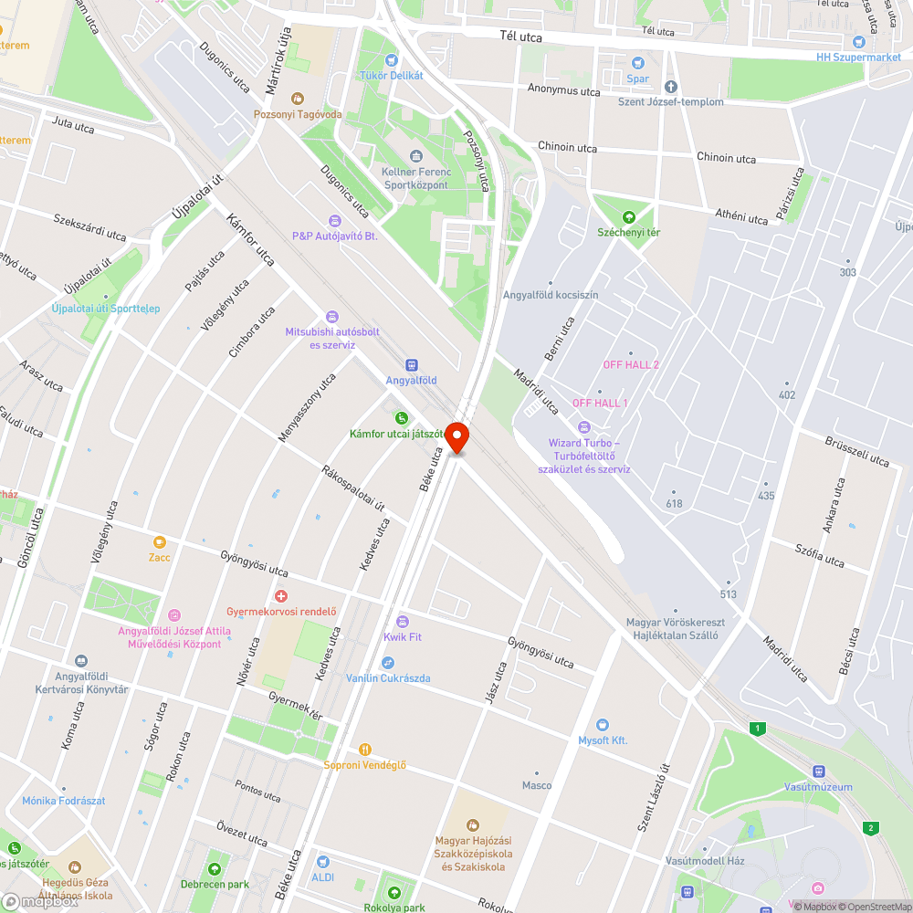 Járda hiba bejelentés helye