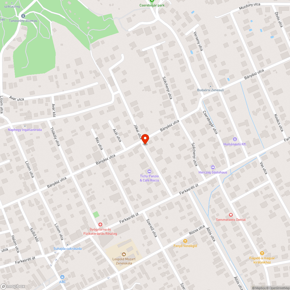 Belógó növényzet bejelentés helye