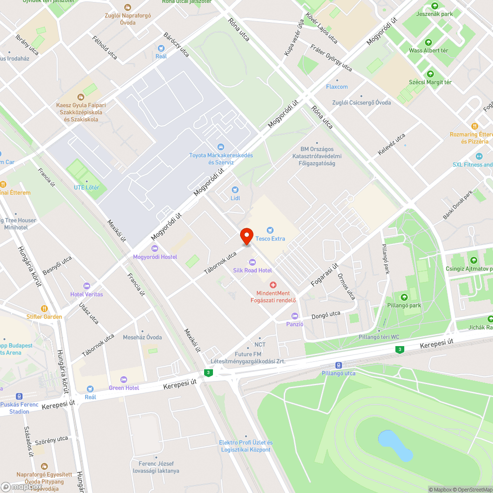 Balesetveszélyes aknafedlap bejelentés helye