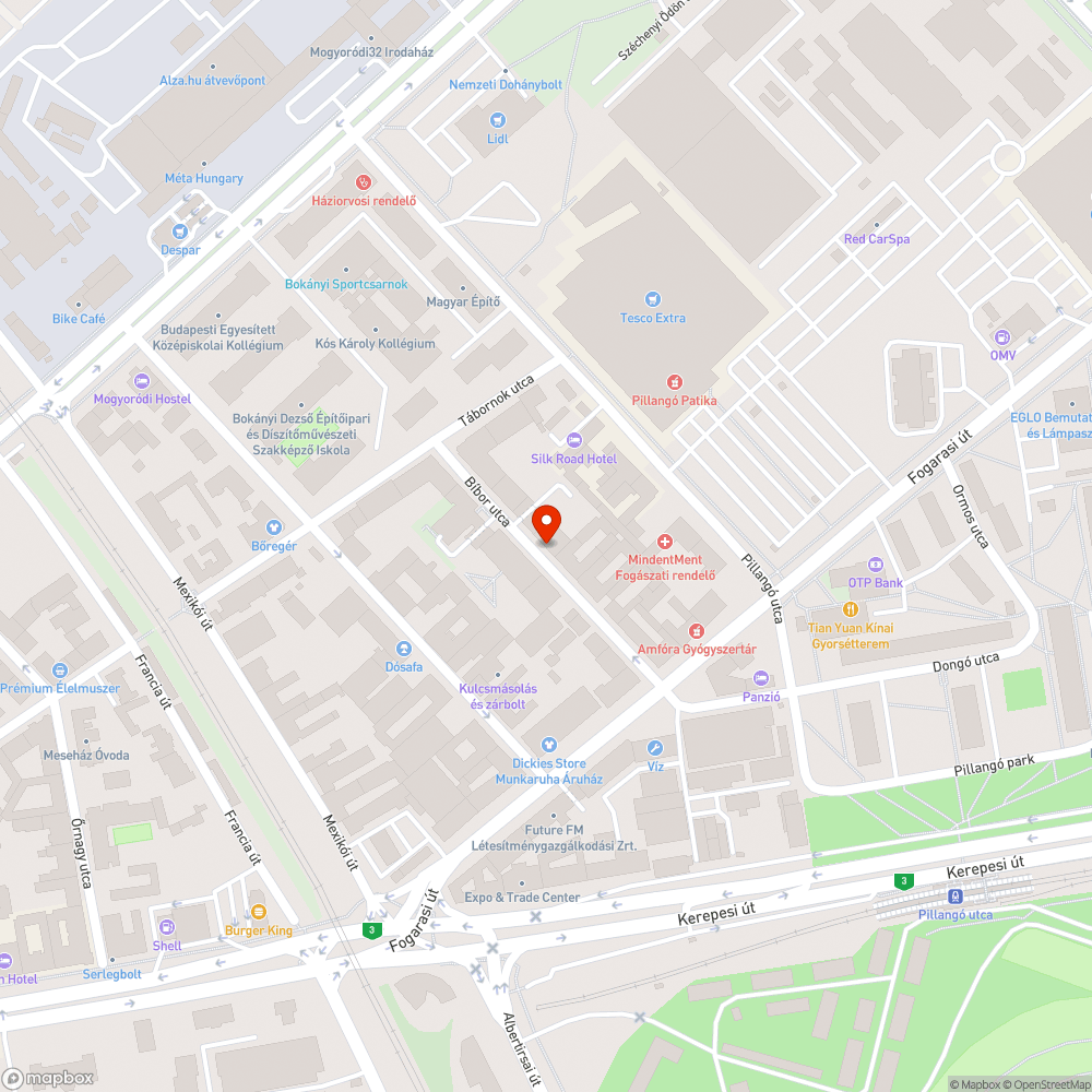 Aknafedlap bejelentés helye