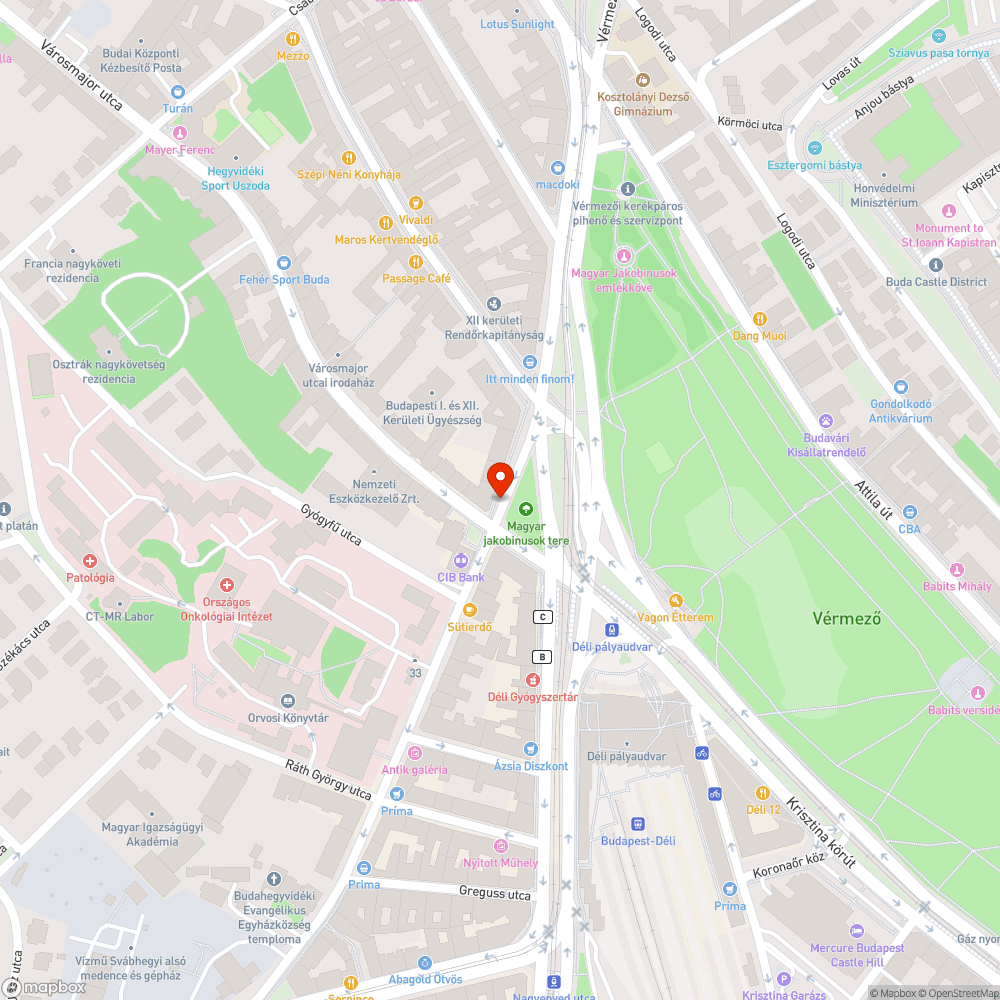 Fedlap bejelentés helye