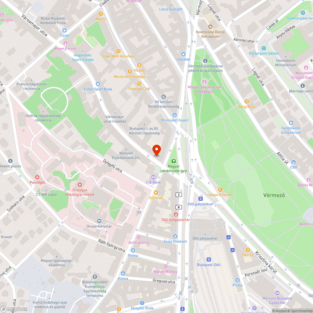 Fedlap bejelentés helye