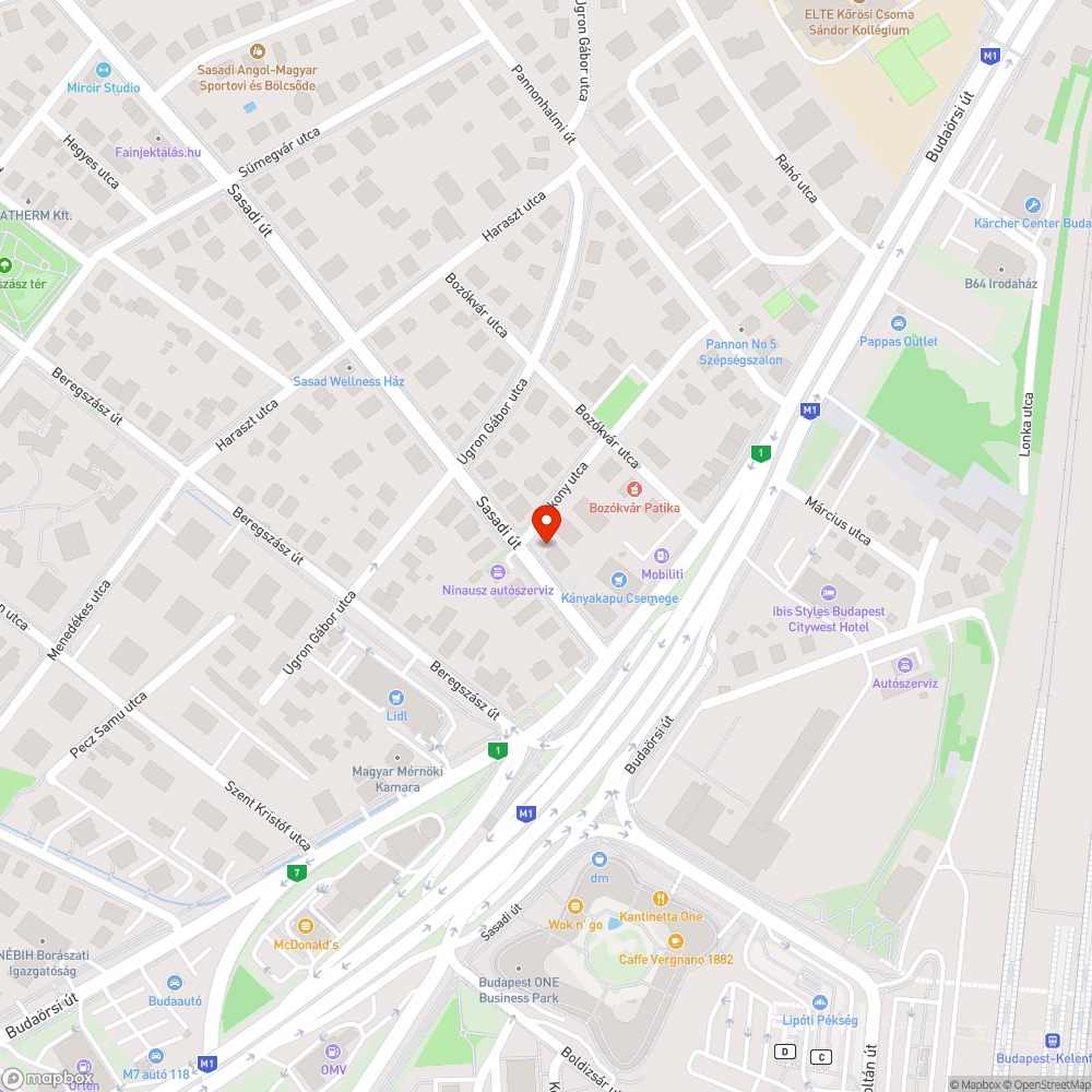 Elhagyott autó bejelentés helye