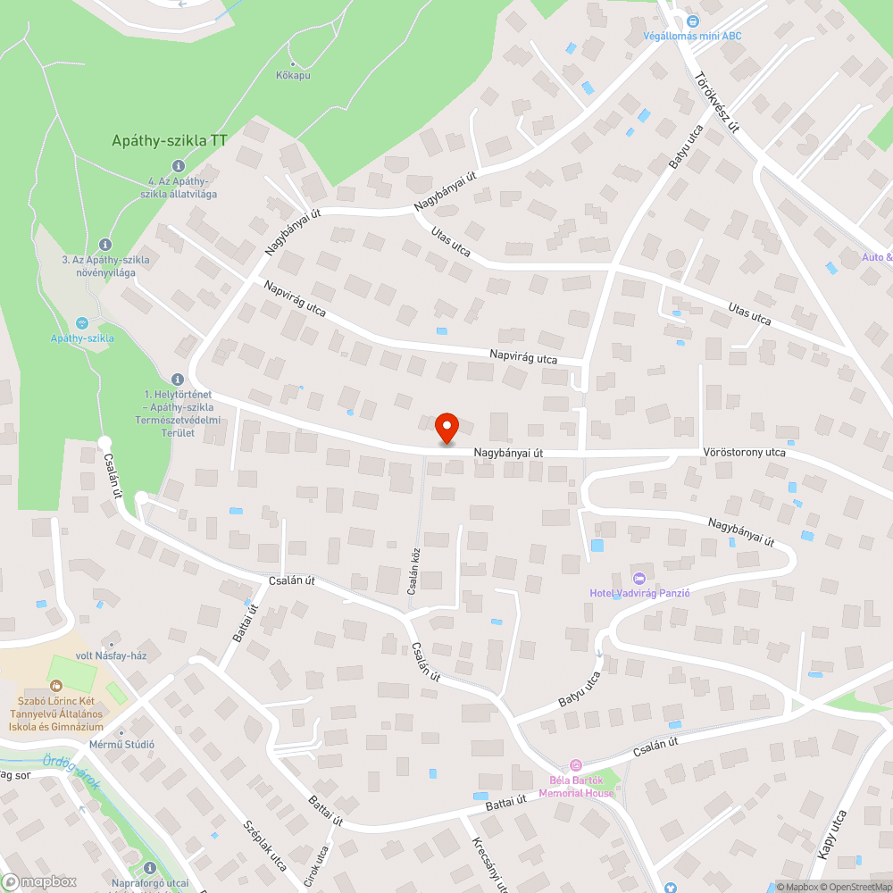 Elhagyott autó bejelentés helye