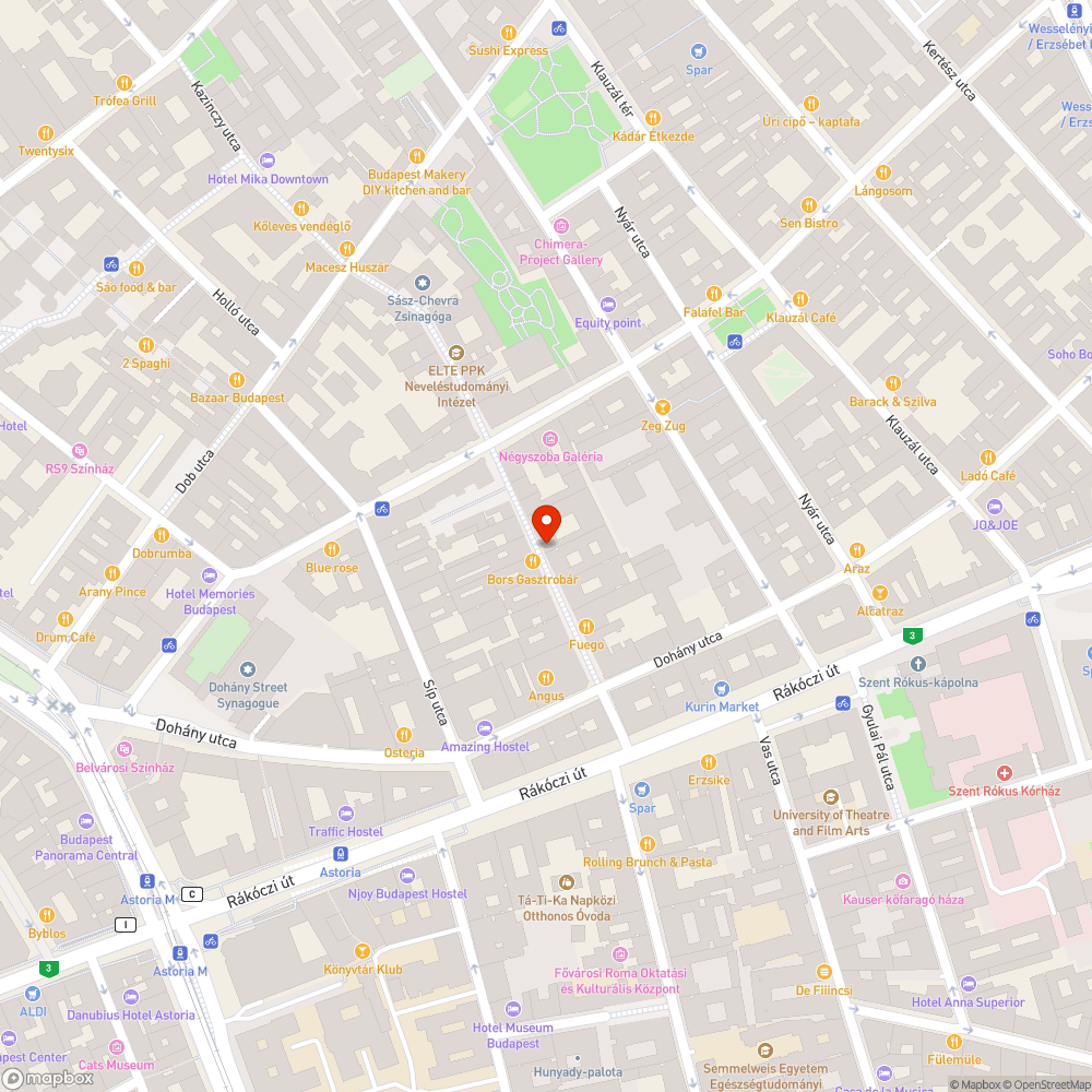 Feljött a Kazinczy utca burkolata bejelentés helye