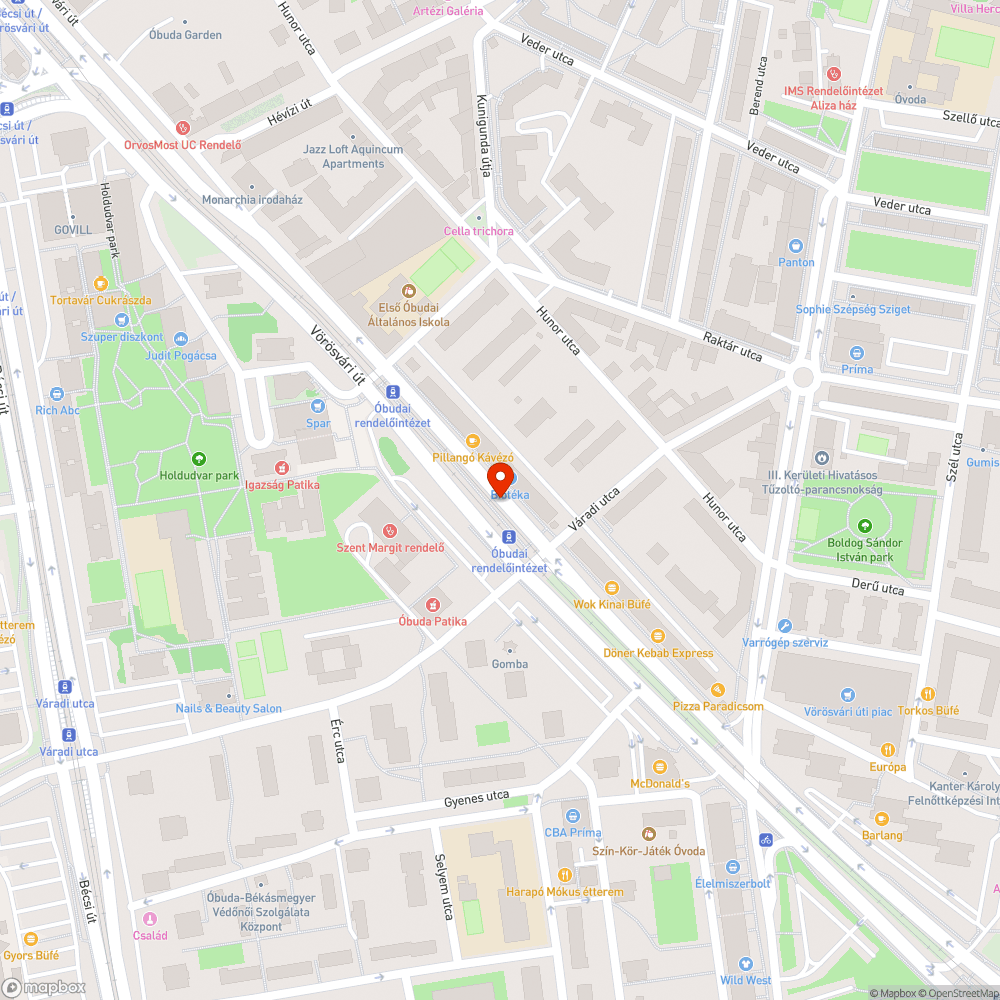 Villamos-zuhany bejelentés helye