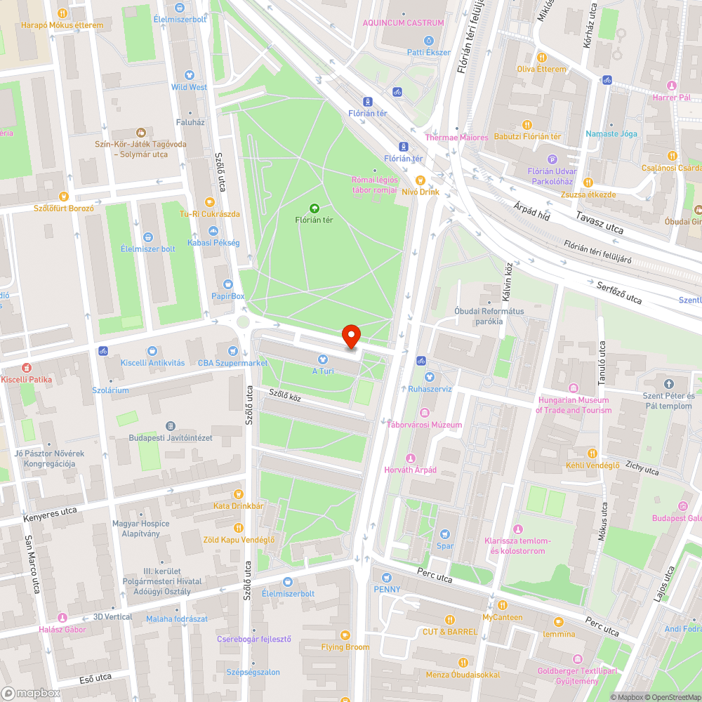 III. Kiscelli utca 2-4. kátyú bejelentés helye