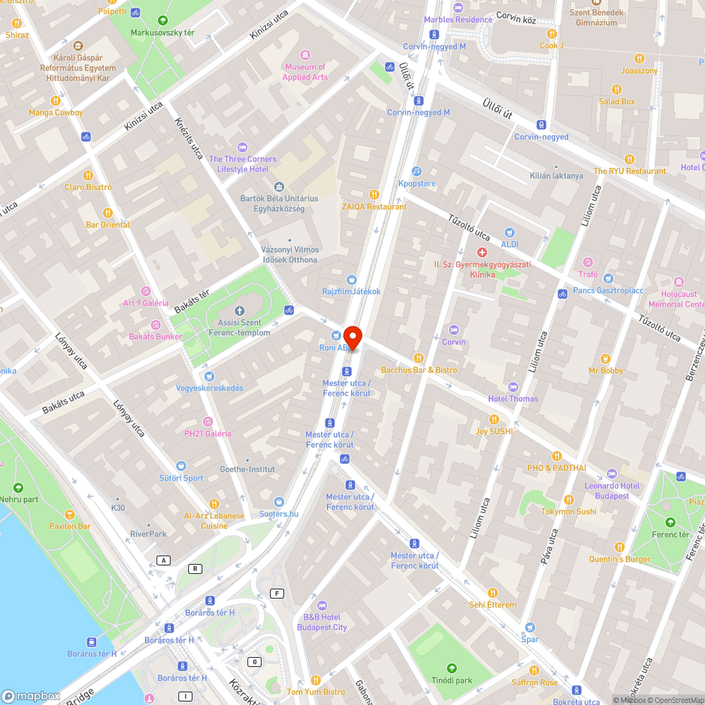 Mester utca villamosmegálló bejelentés helye