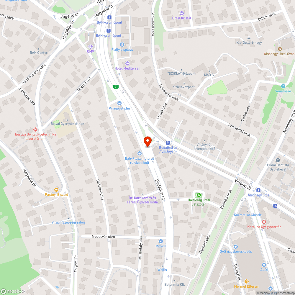 Szemetes út bejelentés helye