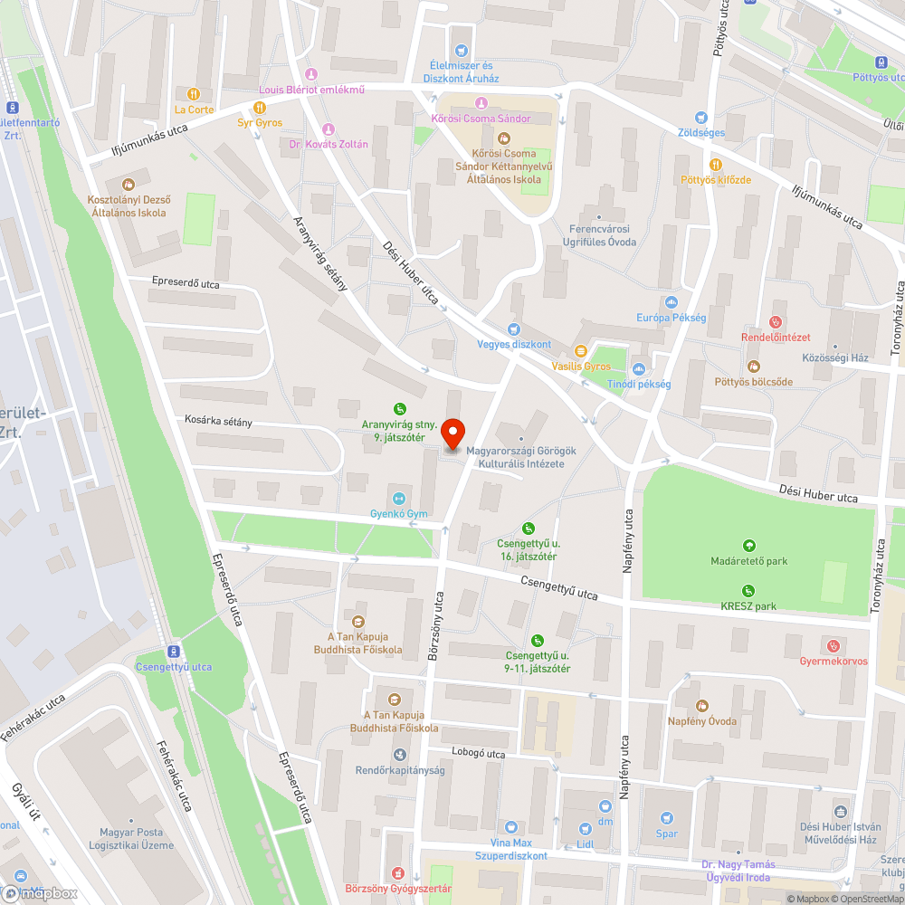 Zöldhulladék bejelentés helye